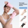 Adjustable Steel-Plate Wrist Brace with Breathable Mesh for Sports