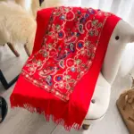 Stylish Minimalist Ethnic Inspired Thermal Scarf For Women