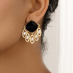 Women's Geometric Enamel Casual Earrings
