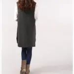 Loose Slimming Versatile Plus-Size V-Neck Knitted Sweater Vest For Women