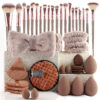 Hydrophilic Non-Latex 40-Piece Makeup Tool Set for Face Wash