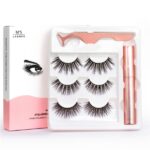 56702620877-1.jpg Magnetic Liquid Eyeliner & Magnetic False Eyelashes & Tweezer Set Waterproof Long Lasting Eyeliner False Eyelashes