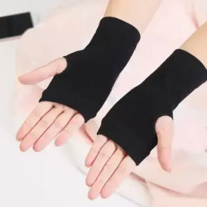 Lightweight Cotton Half-Finger Sports Gloves for Active Comfort