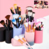 Complete 12-Piece Makeup Brush Set for Eyes & Blush - Rayon