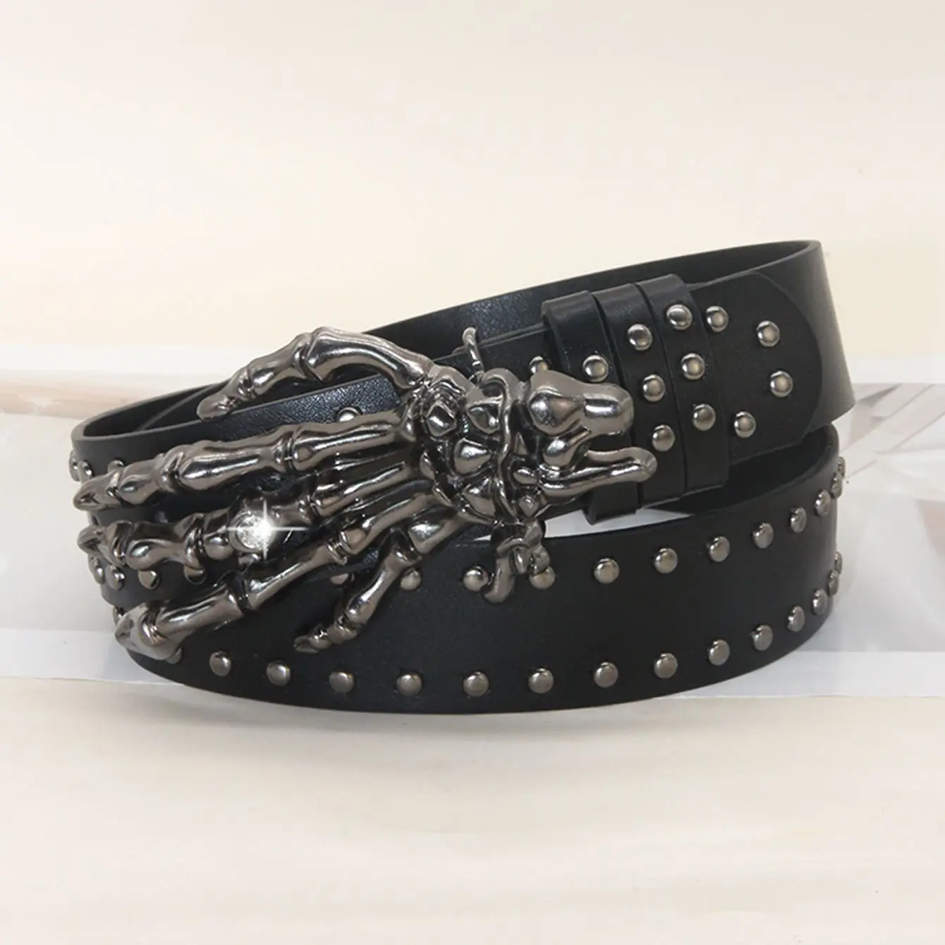 Punk-style Rivet All-match Trendy Leather Belt For Edgy Girls