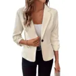 5c2ac8df-864d-4d00-bb0b-11ce67fab42d.webp Commuter-Ready Pleated Blazer for Women, Button-Front Cuff
