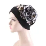 Hair-Protecting Chemo & Postpartum Headscarf Hat, Side Floral
