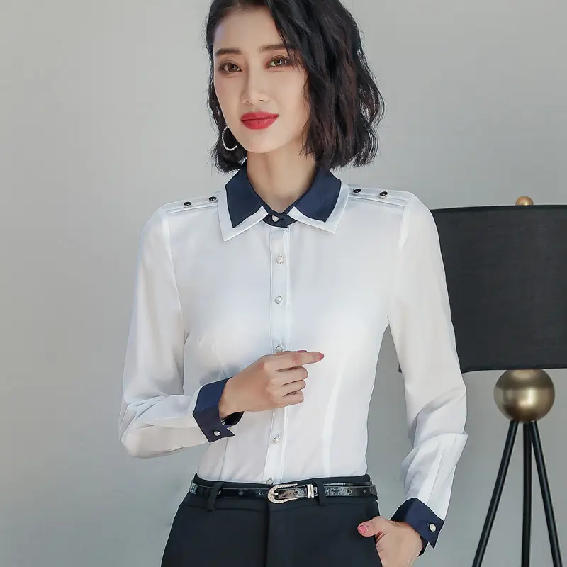 Crisp Commuter Drape White Cardigan Business Shirt - Long Sleeve Crisp Commuter Drape White Cardigan Business Shirt - Long Sleeve