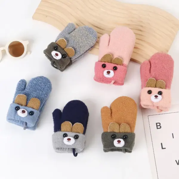 Simple Children's Cartoon Winter Warm Gloves Simple Children's Cartoon Winter Warm Gloves
