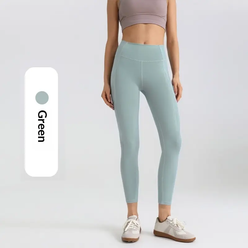 Moisture-Wicking Mesh Side Pocket Stretch Leggings
