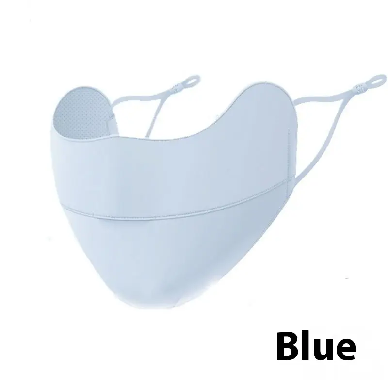 UPF500 Ice Silk Sunscreen Face Mask with 3 D Neck Protection UPF500 Ice Silk Sunscreen Face Mask with 3 D Neck Protection