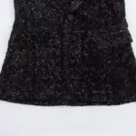 Women's Beads Decoration Slim Fit Blazer