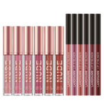 Long-Lasting Matte Lipstick & Lip Liner Set, 12 Pcs, 12 H