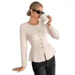 63f89d8e-01ff-4dd8-837b-f03bad154789.webp Elegant Women’s Tweed-Look Crew Neck Knit Sweater