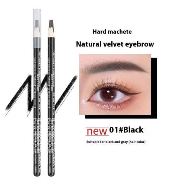 Waterproof Hard-Core Eyebrow Pencil for Natural, Smudge-Free Wear