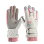 Skiing Fleece-lined Touch Screen Riding Five Finger Gloves