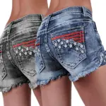 64b106a9-037c-440e-be95-24de92a3e1f3.webp Stretchy Patchwork Embroidered Ripped Denim Shorts