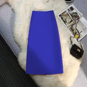Women's Suit Skirt Mid-Length Straight Cut Slit Bodycon