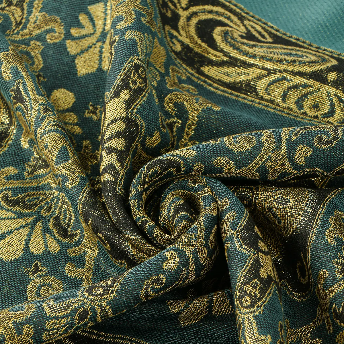 Cashew Print Tassel Scarf for Women, 172 x70 cm Long Wrap