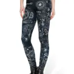Women Leggings Fitness Black Skeleton Sexy Leggings Fashion Stretch Digital Print Pants Trousers