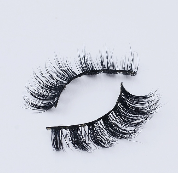Long Tail Faux Mink Eye Lashes with 3 D Hair & Cotton Stem