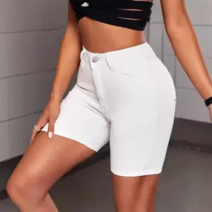 European And American Style Womens High-waisted Skinny Denim Shorts
