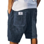 6905adb5-32d9-42d2-abb3-d92116a7de9f-1.jpg Multi-Pocket Embroidered Men’s Corduroy Shorts - Straight Fit