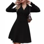 Tailored Slim Fit Double-Breasted Long Sleeve Trench Coat
