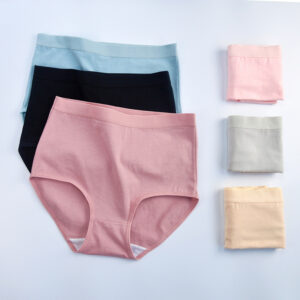 High-Waist Cotton Women’s Belly Shaping Panties, Plus Size