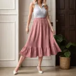 6a59ae2c-c596-4340-b51f-f507021640ea.webp High Waisted Layered Pleated Midi Skirt