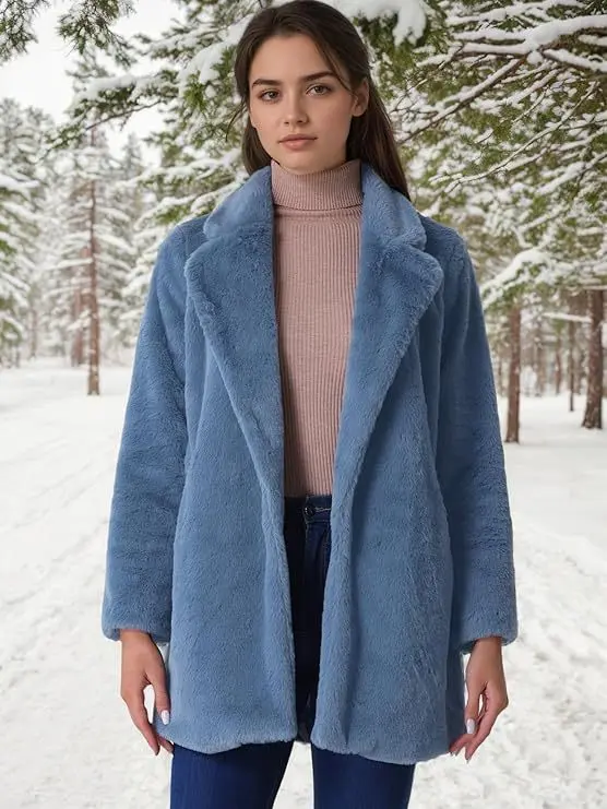 Women's Imitation Otter Rabbit Fur Grass Medium Long Suit Collar Coat Women's Imitation Otter Rabbit Fur Grass Medium Long Suit Collar Coat