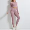 High Waist Trousers Yoga Clothes Long Sleeve Trousers