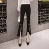 Slit Cropped Micro-flare Jeans Women Slim Slim Straight-leg Pants Trousers Slit Cropped Micro-flare Jeans Women Slim Slim Straight-leg Pants Trousers