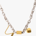Heart Pendant Titanium Bracelet for Women, Stainless Steel