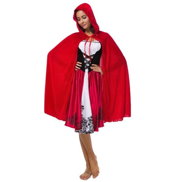 Skull Print Vampire Witch Dress Costume for Halloween - Long Skirt Skull Print Vampire Witch Dress Costume for Halloween - Long Skirt