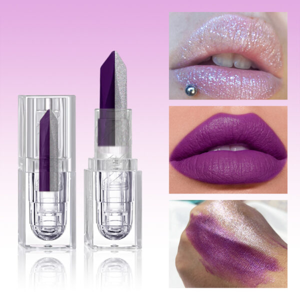 Soft-matte, Dual-tone, 2-in-1 Matte Longwear Lip Mud With A Pearly, Iridescent, And Velvety-matte Finishstain-proof And Smudge-resistant