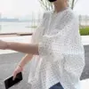 Bubble Sleeve Short Sleeve Shirt Women Bubble Sleeve Short Sleeve Shirt Women