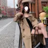 Petite Stylish Casual Outerwear Trench Coat Petite Stylish Casual Outerwear Trench Coat