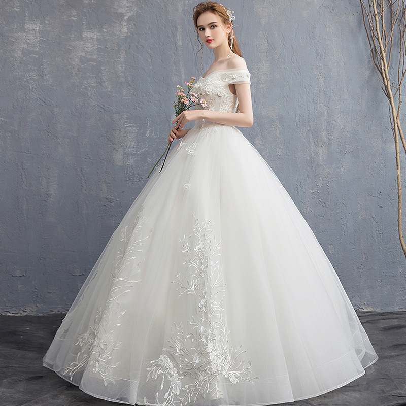 One-shoulder Bride Was Thin, High-waisted, Pregnant Women, Simple And Small, Tailed One-shoulder Bride Was Thin, High-waisted, Pregnant Women, Simple And Small, Tailed