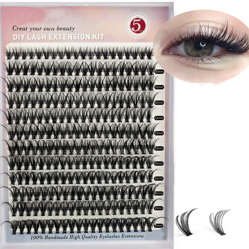 DIY Cluster False Eyelashes Mixed Pack 9-16 mm 30 D/40 D - 14 Rows
