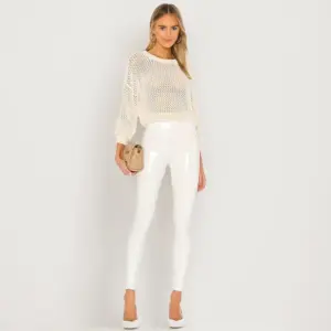 Sexy Slim-fit Cropped Leather Pants