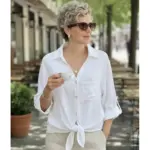 70471a04-2c02-4534-a96d-647a32ac3a23-7.webp Buttoned V-Neck Lace-Up Shirt with Pockets for Women