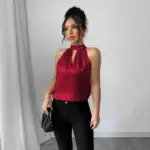 Summer New Style Outerwear Solid Color Sleeveless Top Crew-Neck Tank Top Womens