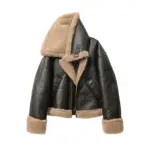Thickened Warm Double-Sided Short Jacket for Women - Brown