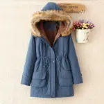 Comfortable Mid-Length Cotton Hoodie with Drawstring Fit