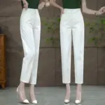 70ae61b3-7e4b-4771-8690-5d7601ab8e25.webp Polished Cropped Suit Pants for Women, Straight-Leg Fit