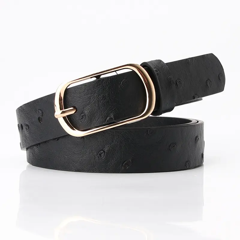 Retro Round Ladies Fashion Belt with Woven Texture Buckle Retro Round Ladies Fashion Belt with Woven Texture Buckle