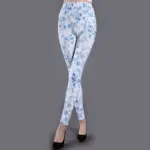 Breathable Leopard Print Milk Silk Leggings for Women