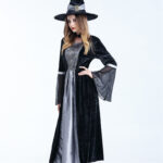 Scary Witch Sorceress Costume for Halloween, Polyester