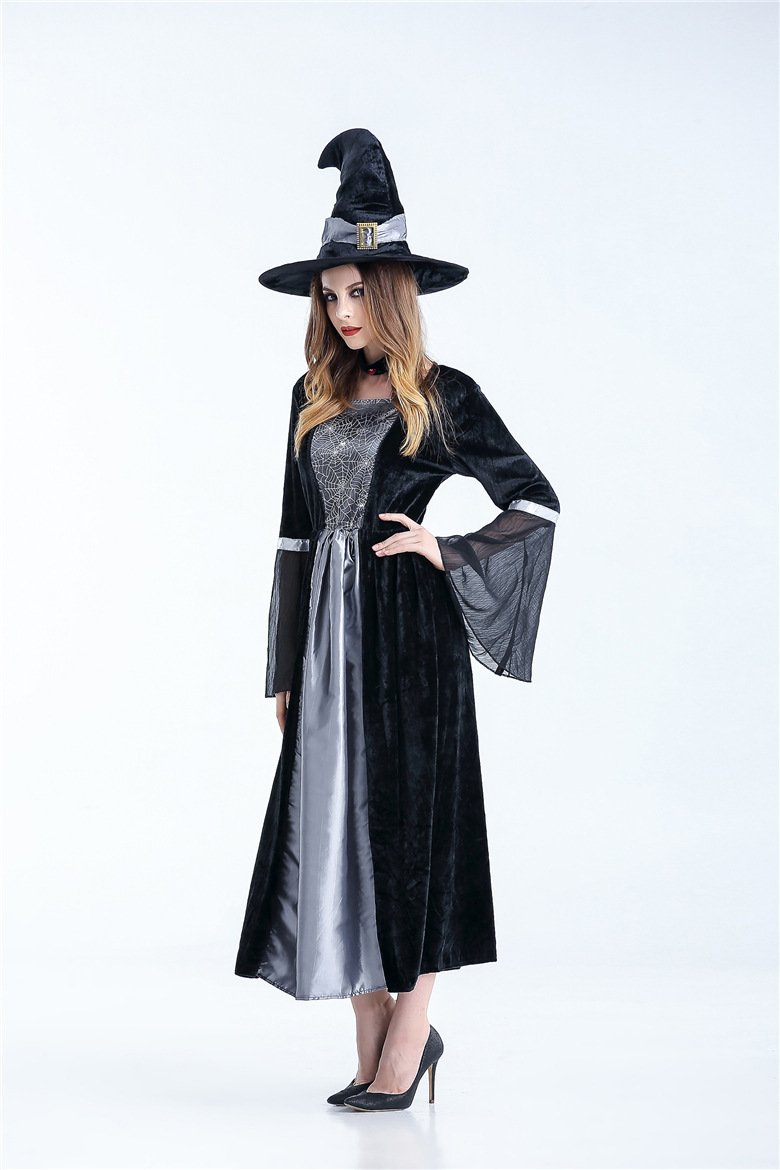 Scary Witch Sorceress Costume for Halloween, Polyester